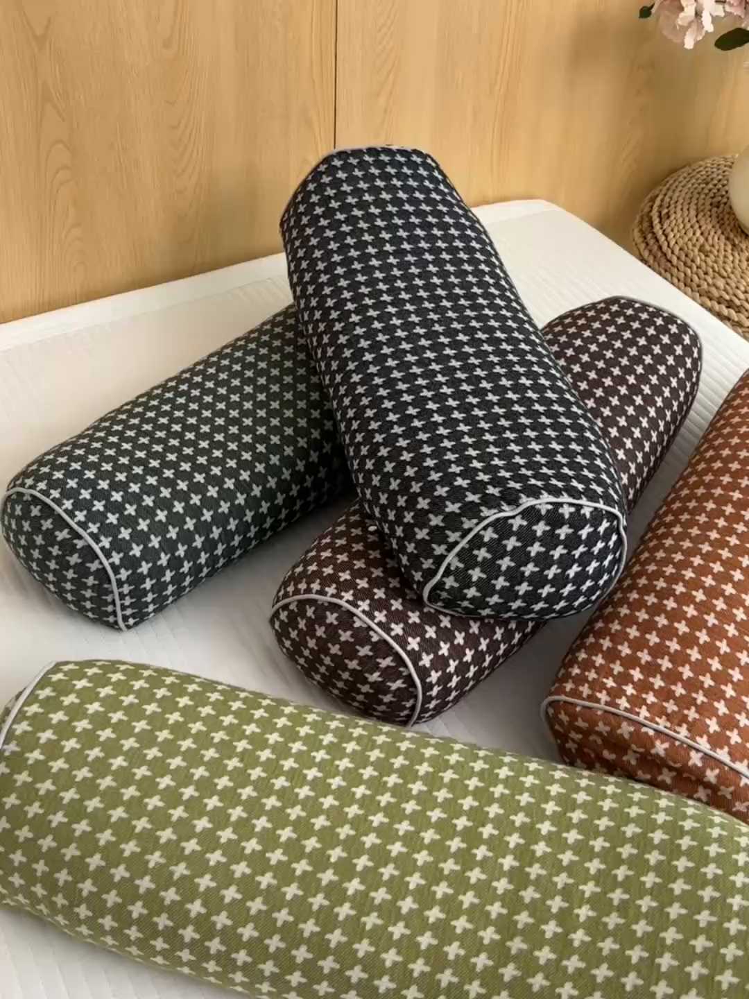 91家纺网 家纺一手货源 找家纺 织布人 2025新款荞麦枕全棉斜纹颈椎长枕头全荞麦壳颈椎养护硬枕头枕芯 纯棉斜纹颈椎长枕-兰色 48x15cm/只