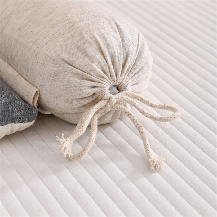 91家纺网 家纺一手货源 找家纺 织布人 2025新款荞麦枕棉麻复古风水墨画圆柱组合枕颈椎拉伸可调节硬枕芯 棉麻水墨画圆柱组合枕-烟雨江南 组合枕-圆柱：48x10cm/只 方枕：48x28cm/只