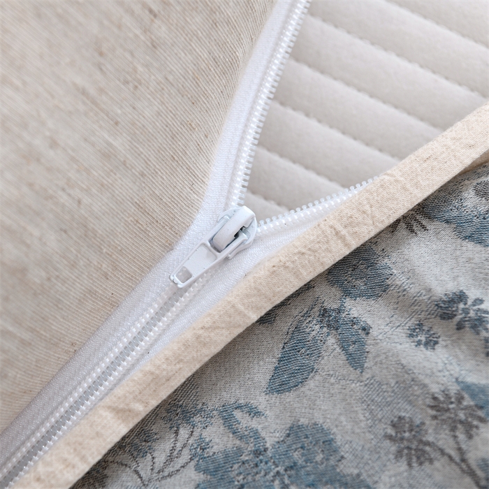 91家纺网 家纺一手货源 找家纺 织布人 2025新款荞麦枕棉麻复古风水墨画圆柱组合枕颈椎拉伸可调节硬枕芯 棉麻水墨画圆柱组合枕-叶韵 组合枕-圆柱：48x10cm/只 方枕：48x28cm/只