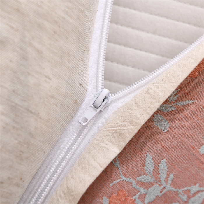 91家纺网 家纺一手货源 找家纺 织布人 2025新款荞麦枕棉麻复古风水墨画圆柱组合枕颈椎拉伸可调节硬枕芯 棉麻水墨画圆柱组合枕-花韵粉 组合枕-圆柱：48x10cm/只 方枕：48x28cm/只