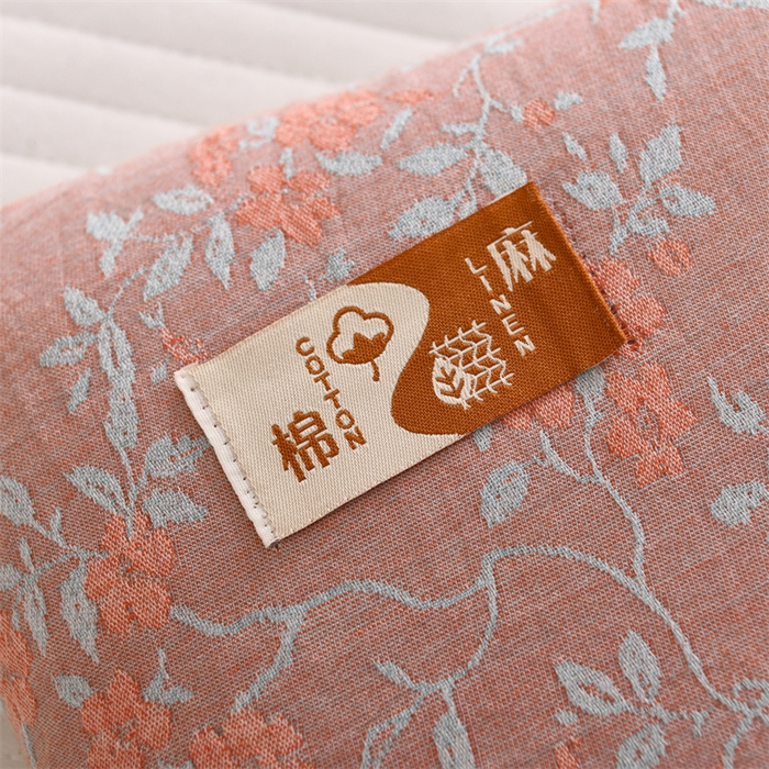 91家纺网 家纺一手货源 找家纺 织布人 2025新款荞麦枕棉麻复古风水墨画圆柱组合枕颈椎拉伸可调节硬枕芯 棉麻水墨画圆柱组合枕-花韵粉 组合枕-圆柱：48x10cm/只 方枕：48x28cm/只