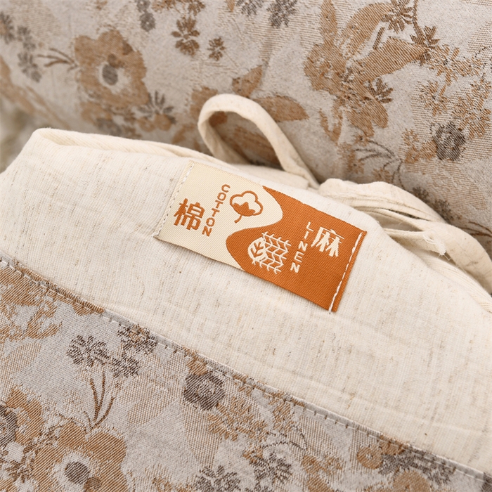 91家纺网 家纺一手货源 找家纺 织布人 2025新款荞麦枕棉麻水墨画可调节高度颈椎枕头成人专用硬高枕芯 棉麻水墨画可调节枕-竹语风吟咖 58x30CM/只