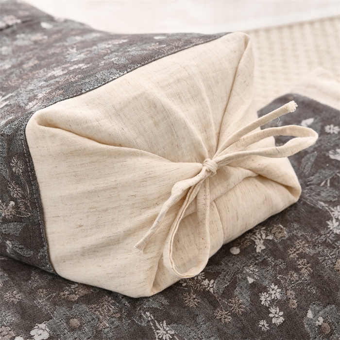 91家纺网 家纺一手货源 找家纺 织布人 2025新款荞麦枕棉麻水墨画可调节高度颈椎枕头成人专用硬高枕芯 棉麻水墨画可调节枕-水墨江南 58x30CM/只