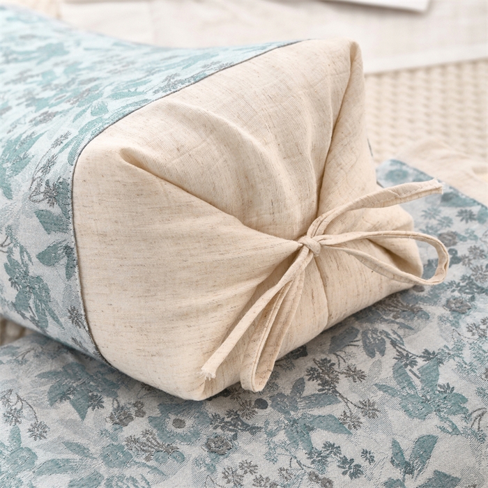 91家纺网 家纺一手货源 找家纺 织布人 2025新款荞麦枕棉麻水墨画可调节高度颈椎枕头成人专用硬高枕芯 棉麻水墨画可调节枕-叶韵 58x30CM/只