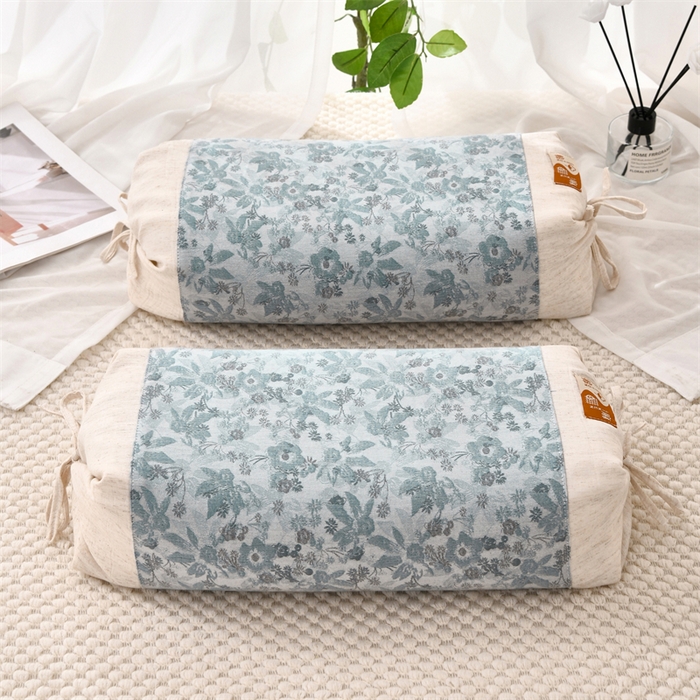 91家纺网 家纺一手货源 找家纺 织布人 2025新款荞麦枕棉麻水墨画可调节高度颈椎枕头成人专用硬高枕芯 棉麻水墨画可调节枕-叶韵 58x30CM/只