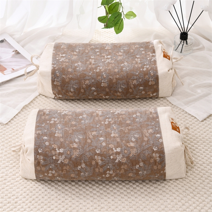 91家纺网 家纺一手货源 找家纺 织布人 2025新款荞麦枕棉麻水墨画可调节高度颈椎枕头成人专用硬高枕芯 棉麻水墨画可调节枕-梵朴 58x30CM/只