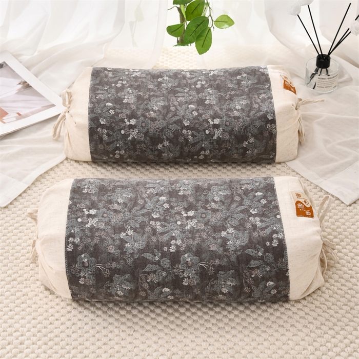 91家纺网 家纺一手货源 找家纺 织布人 2025新款荞麦枕棉麻水墨画可调节高度颈椎枕头成人专用硬高枕芯 棉麻水墨画可调节枕-水墨江南 58x30CM/只