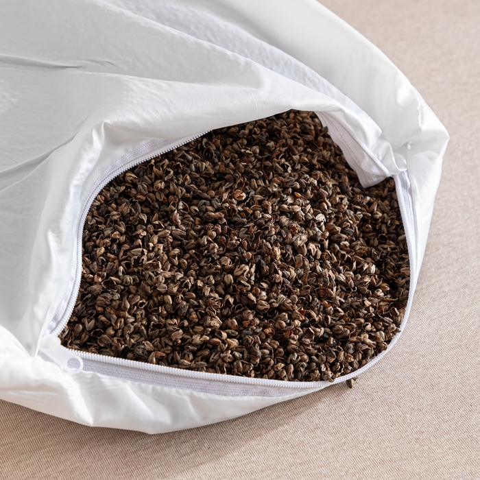 91家纺网 家纺一手货源 找家纺 织布人 2025新款荞麦枕全棉条纹面包立体荞麦护颈椎助眠枕头牵引硬枕芯 全棉条纹面包荞麦枕-粉色 52x32cm/只