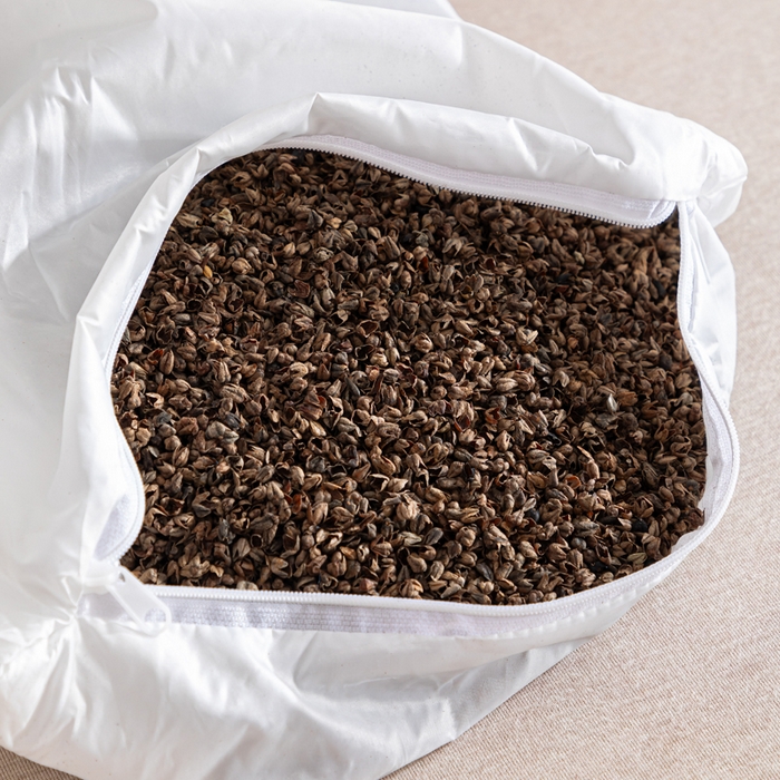 91家纺网 家纺一手货源 找家纺 织布人 2025新款荞麦枕全棉条纹面包立体荞麦护颈椎助眠枕头牵引硬枕芯 全棉条纹面包荞麦枕-咖色 52x32cm/只