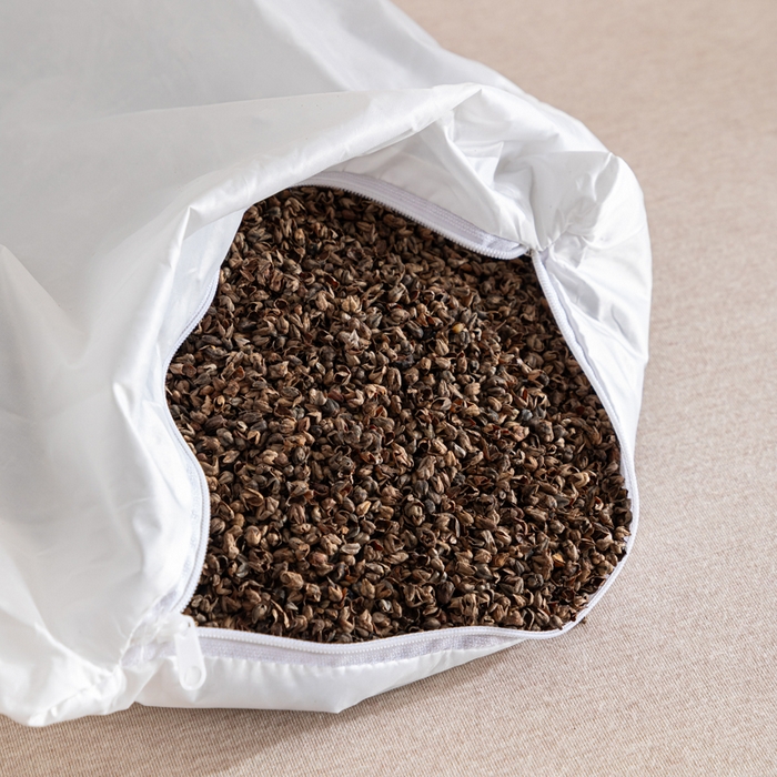 91家纺网 家纺一手货源 找家纺 织布人 2025新款荞麦枕全棉条纹面包立体荞麦护颈椎助眠枕头牵引硬枕芯 全棉条纹面包荞麦枕-绿色 52x32cm/只