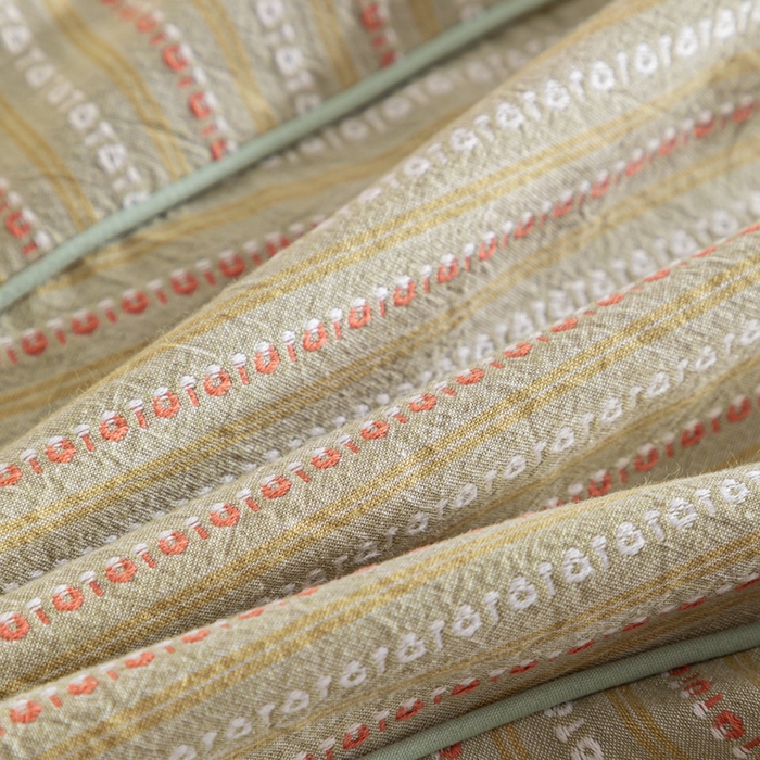 91家纺网 家纺一手货源 找家纺 织布人 2025新款荞麦枕全棉条纹面包立体荞麦护颈椎助眠枕头牵引硬枕芯 全棉条纹面包荞麦枕-绿色 52x32cm/只