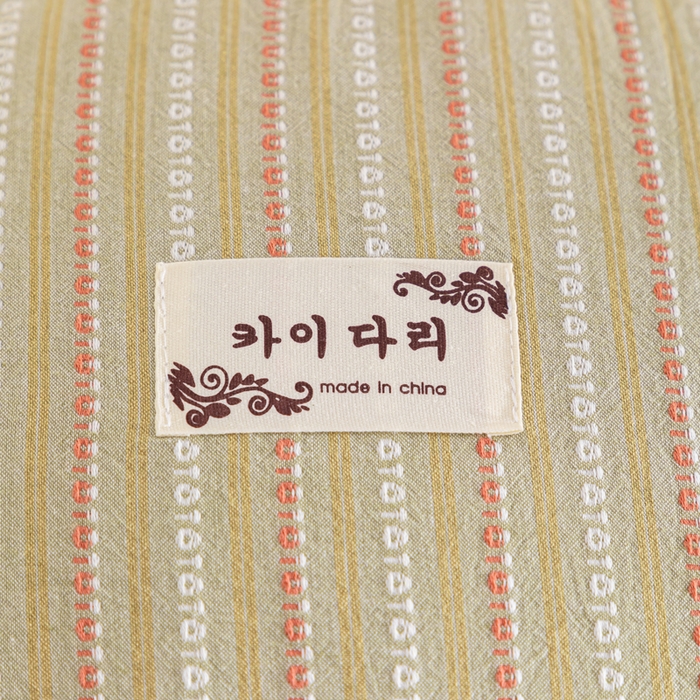 91家纺网 家纺一手货源 找家纺 织布人 2025新款荞麦枕全棉条纹面包立体荞麦护颈椎助眠枕头牵引硬枕芯 全棉条纹面包荞麦枕-绿色 52x32cm/只