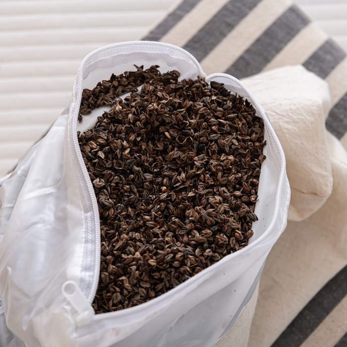 91家纺网 家纺一手货源 找家纺 织布人 2025新款荞麦枕棉麻韩式无印风元宝枕头全荞麦颈椎高枕硬枕芯 日式三角组合枕-黑白条纹 组合枕-方枕：48x28cm/只 三角枕：48x16cm/只