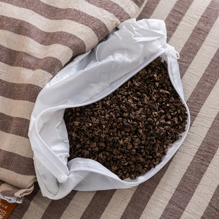 91家纺网 家纺一手货源 找家纺 织布人 2025新款荞麦枕棉麻韩式无印风元宝枕头全荞麦颈椎高枕硬枕芯 日式三角组合枕-咖白条纹 组合枕-方枕：48x28cm/只 三角枕：48x16cm/只