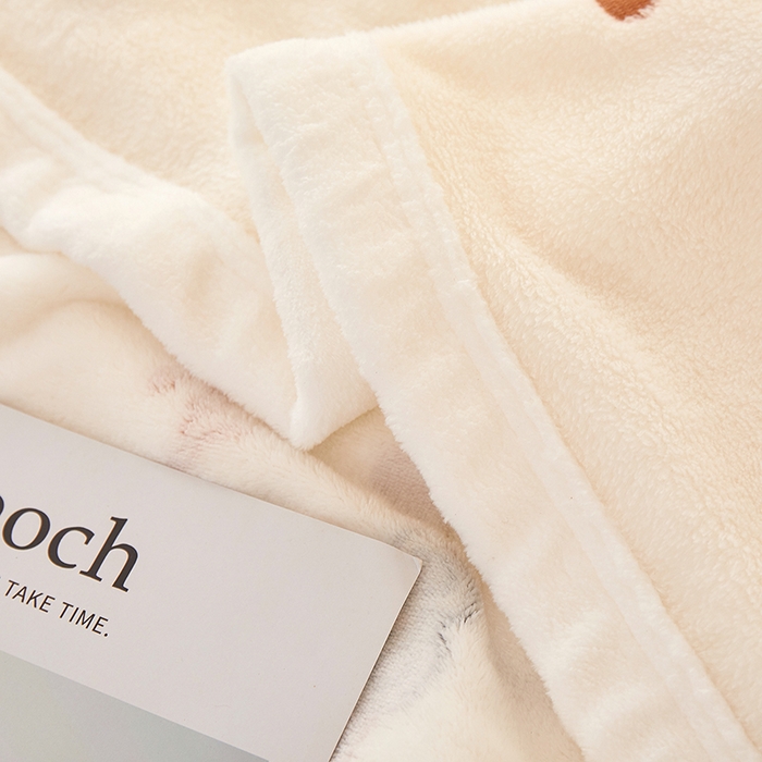 91家纺网 家纺一手货源 找家纺 楼兰公主 2025新款云朵绒卡通刺绣毛毯盖毯毯子 大耳狗