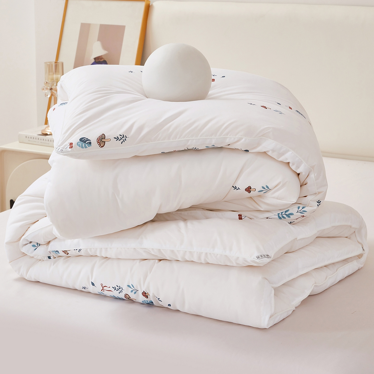 91家纺网 家纺一手货源 找家纺 （总）尊妙被业 2025新款棉小柔大豆被被子被芯春秋被子母被直播批发夏被