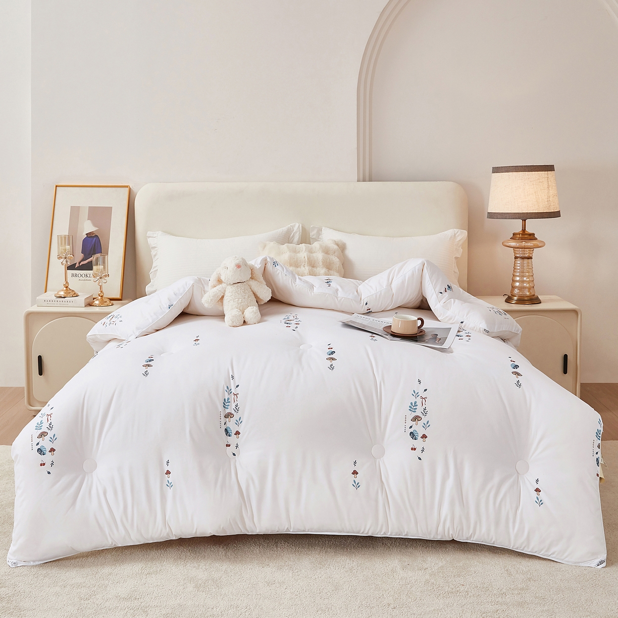 91家纺网 家纺一手货源 找家纺 （总）尊妙被业 2025新款棉小柔大豆被被子被芯春秋被子母被直播批发夏被