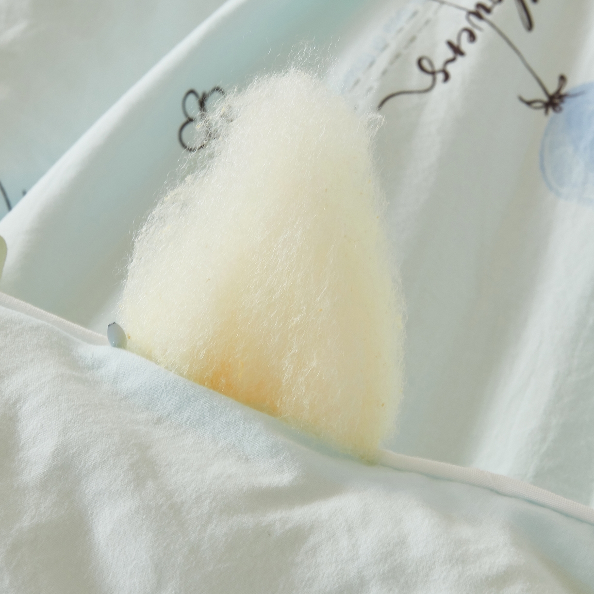 91家纺网 家纺一手货源 找家纺 尊妙被业 2025新款棉小柔大豆被被子被芯春秋被子母被直播批发夏被 虞美人-浅蓝