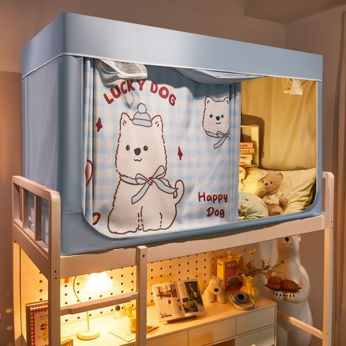 91家纺网 家纺一手货源 找家纺 （总）雪姿家纺 2025新款A类大版印花款物理强遮光纳米技术环保透气超强遮光防蚊学生坐床蚊帐