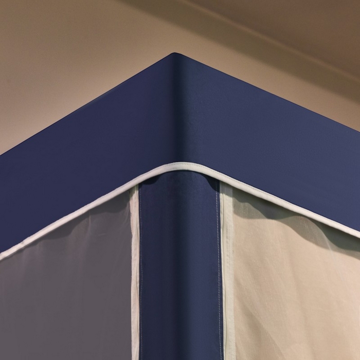 91家纺网 家纺一手货源 找家纺 雪姿家纺 2025新款A类大版印花款物理强遮光纳米技术环保透气超强遮光防蚊学生坐床蚊帐 欢乐汪队