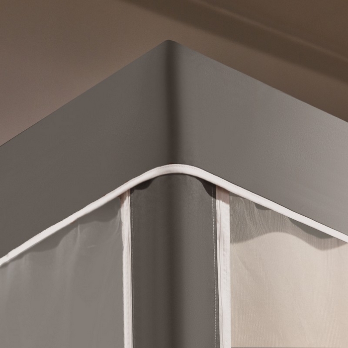 91家纺网 家纺一手货源 找家纺 雪姿家纺 2025新款A类大版印花款物理强遮光纳米技术环保透气超强遮光防蚊学生坐床蚊帐 俏皮小黑