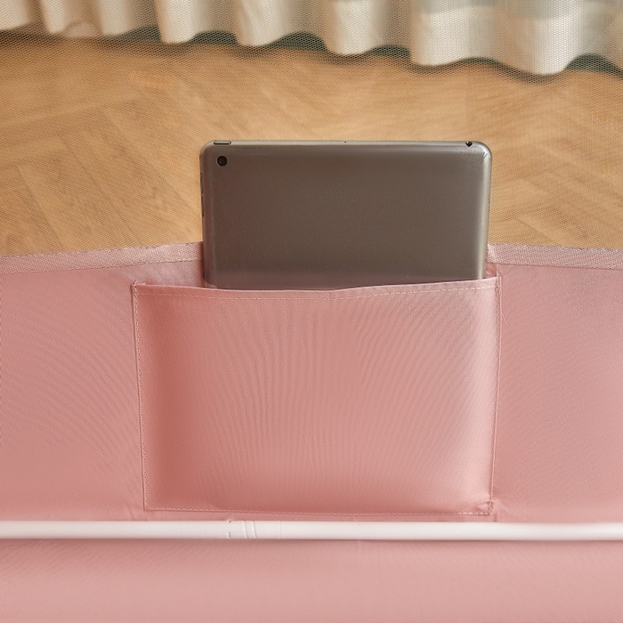 91家纺网 家纺一手货源 找家纺 雪姿家纺 2025新款A类大版印花款物理强遮光纳米技术环保透气超强遮光防蚊学生坐床蚊帐 甜心兔