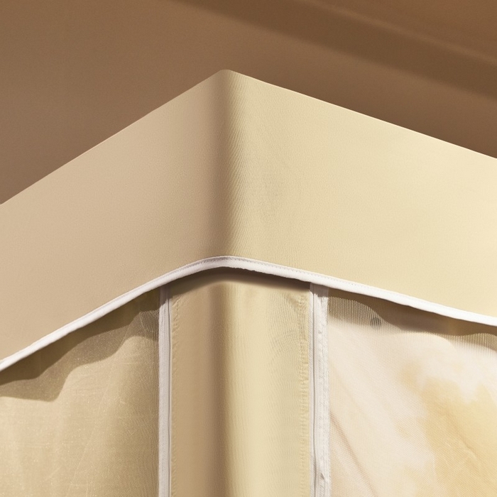 91家纺网 家纺一手货源 找家纺 雪姿家纺 2025新款A类大版印花款物理强遮光纳米技术环保透气超强遮光防蚊学生坐床蚊帐 快乐小汪