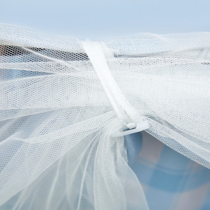 91家纺网 家纺一手货源 找家纺 雪姿家纺 2025新款A类大版印花款物理强遮光纳米技术环保透气超强遮光防蚊学生坐床蚊帐 幸运狗