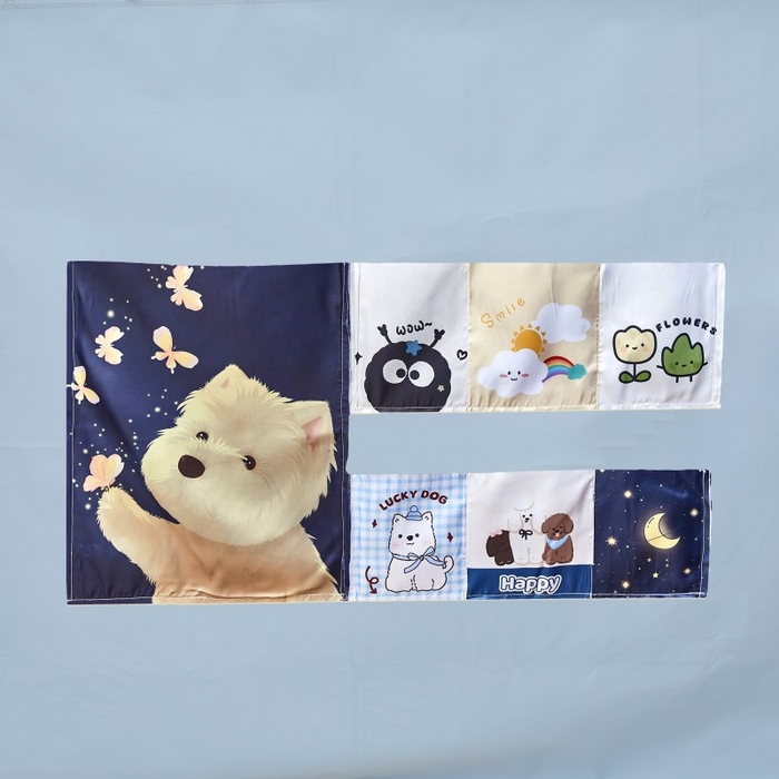 91家纺网 家纺一手货源 找家纺 雪姿家纺 2025新款A类大版印花款物理强遮光纳米技术环保透气超强遮光防蚊学生坐床蚊帐 幸运狗