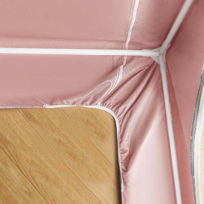 91家纺网 家纺一手货源 找家纺 （总）雪姿家纺 2025新款A类纯色花边款物理强遮光纳米技术环保透气超强遮光防蚊学生坐床蚊帐