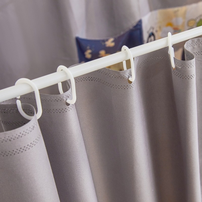 91家纺网 家纺一手货源 找家纺 雪姿家纺 2025新款A类纯色花边款物理强遮光纳米技术环保透气超强遮光防蚊学生坐床蚊帐 纯色花边款-时尚灰