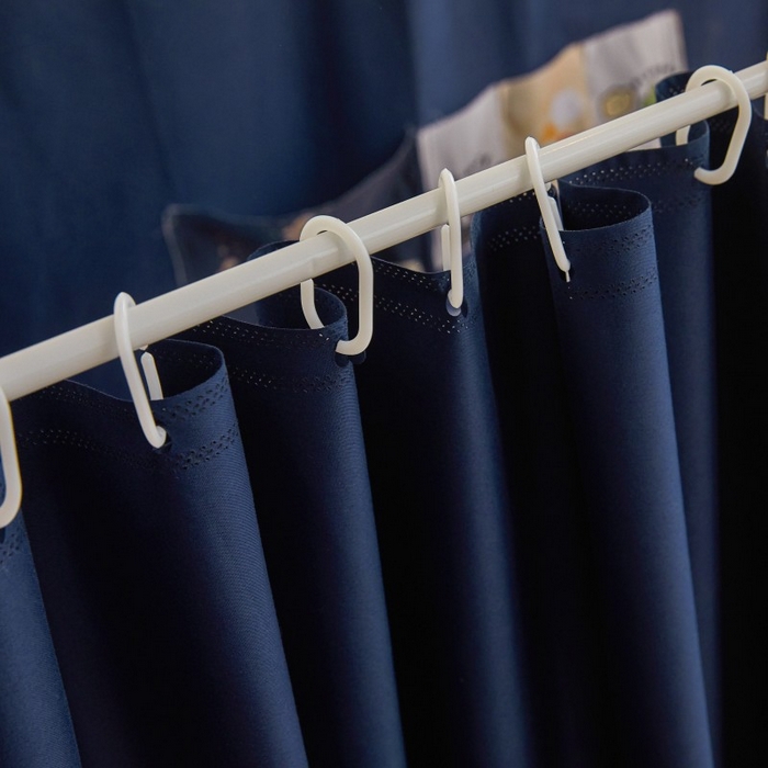 91家纺网 家纺一手货源 找家纺 雪姿家纺 2025新款A类纯色花边款物理强遮光纳米技术环保透气超强遮光防蚊学生坐床蚊帐 纯色花边款-宝石蓝