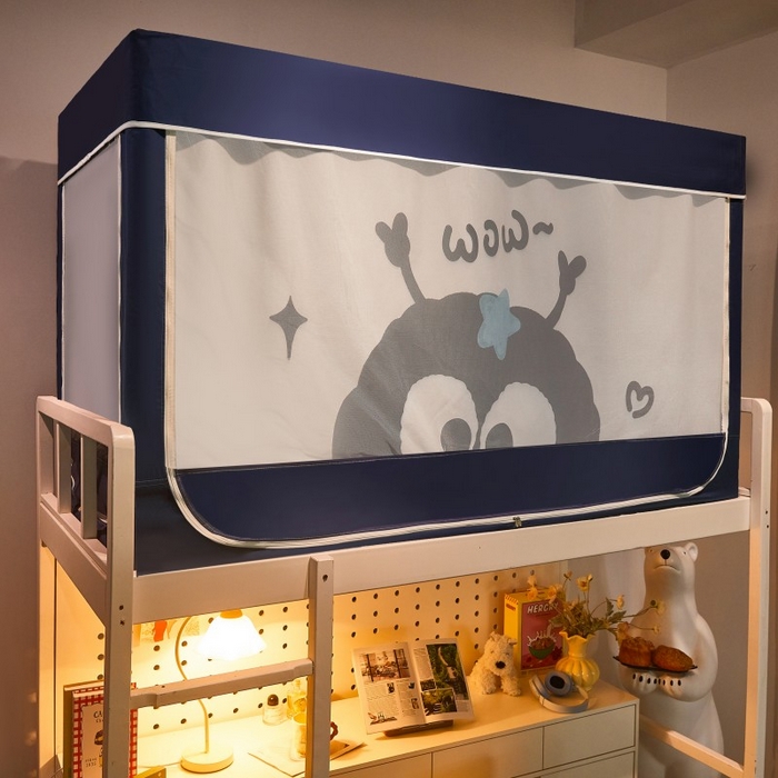 91家纺网 家纺一手货源 找家纺 （总）雪姿家纺 2025新款A类大版印花款物理强遮光纳米技术环保透气超强遮光防蚊学生坐床蚊帐