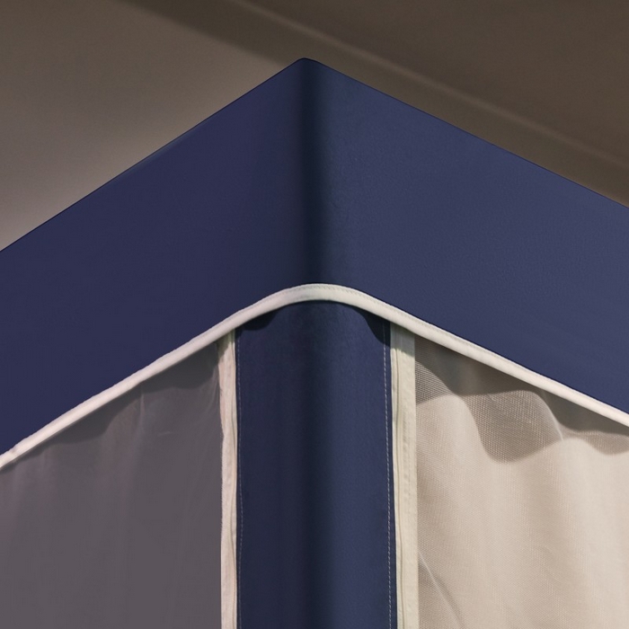 91家纺网 家纺一手货源 找家纺 （总）雪姿家纺 2025新款A类大版印花款物理强遮光纳米技术环保透气超强遮光防蚊学生坐床蚊帐