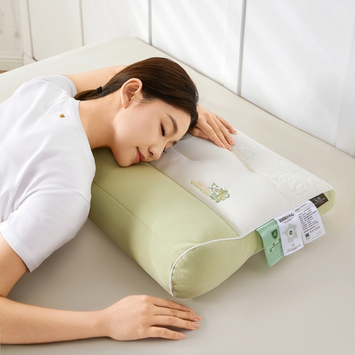 91家纺网 家纺一手货源 找家纺 （总）大熊枕芯 2025新款亲肤舒适艾草牵引枕枕头枕芯