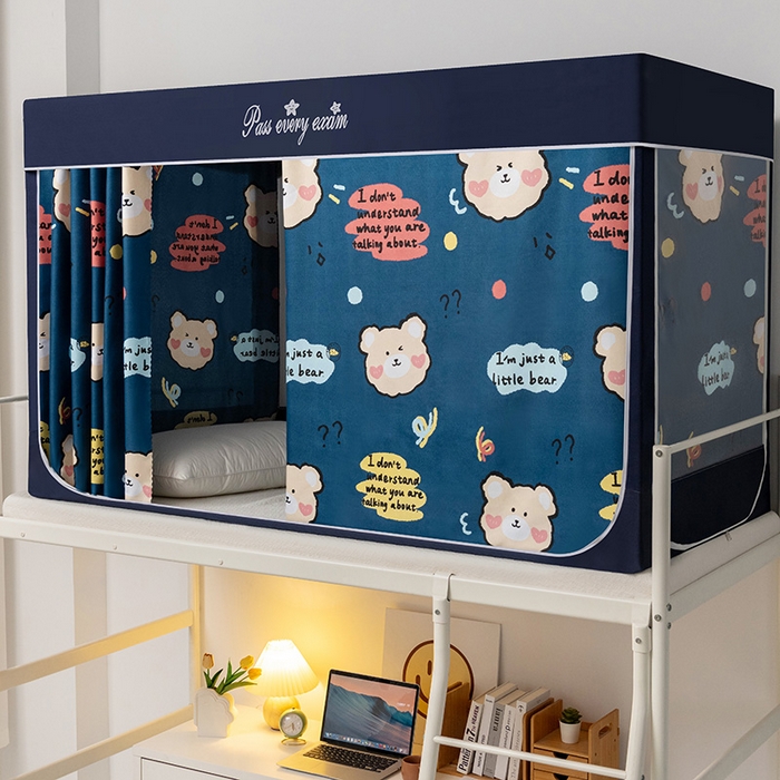 兆星家纺 2025新款普通上下铺蚊帐 好奇小熊