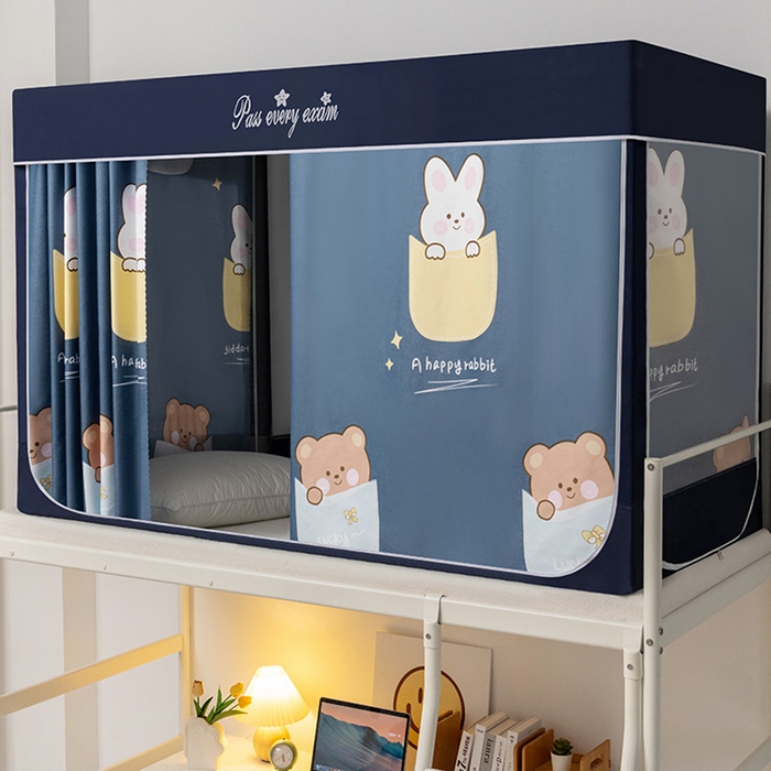 91家纺网 家纺一手货源 找家纺 兆星家纺 2025新款普通上下铺蚊帐 小恋曲