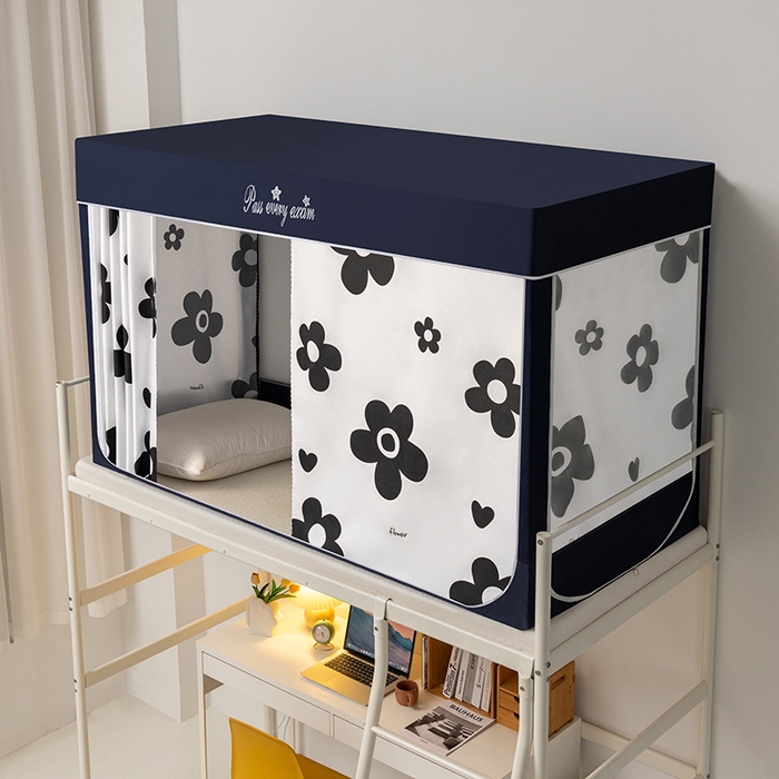 91家纺网 家纺一手货源 找家纺 兆星家纺 2025新款普通上下铺蚊帐 芳菲曼舞