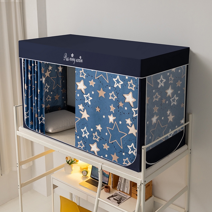 91家纺网 家纺一手货源 找家纺 兆星家纺 2025新款普通上下铺蚊帐 星光