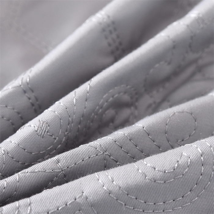 91家纺网 家纺一手货源 找家纺 大熊枕芯 2025新款简约绗绣全荞麦壳枕芯枕头荞麦枕枕头枕芯 简约绗绣荞麦枕-灰色 48x74cm/只