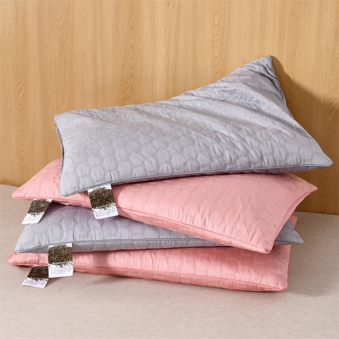 大熊枕芯 2025新款简约绗绣全荞麦壳枕芯枕头荞麦枕枕头枕芯 组合图仅供参考 48x74cm/对