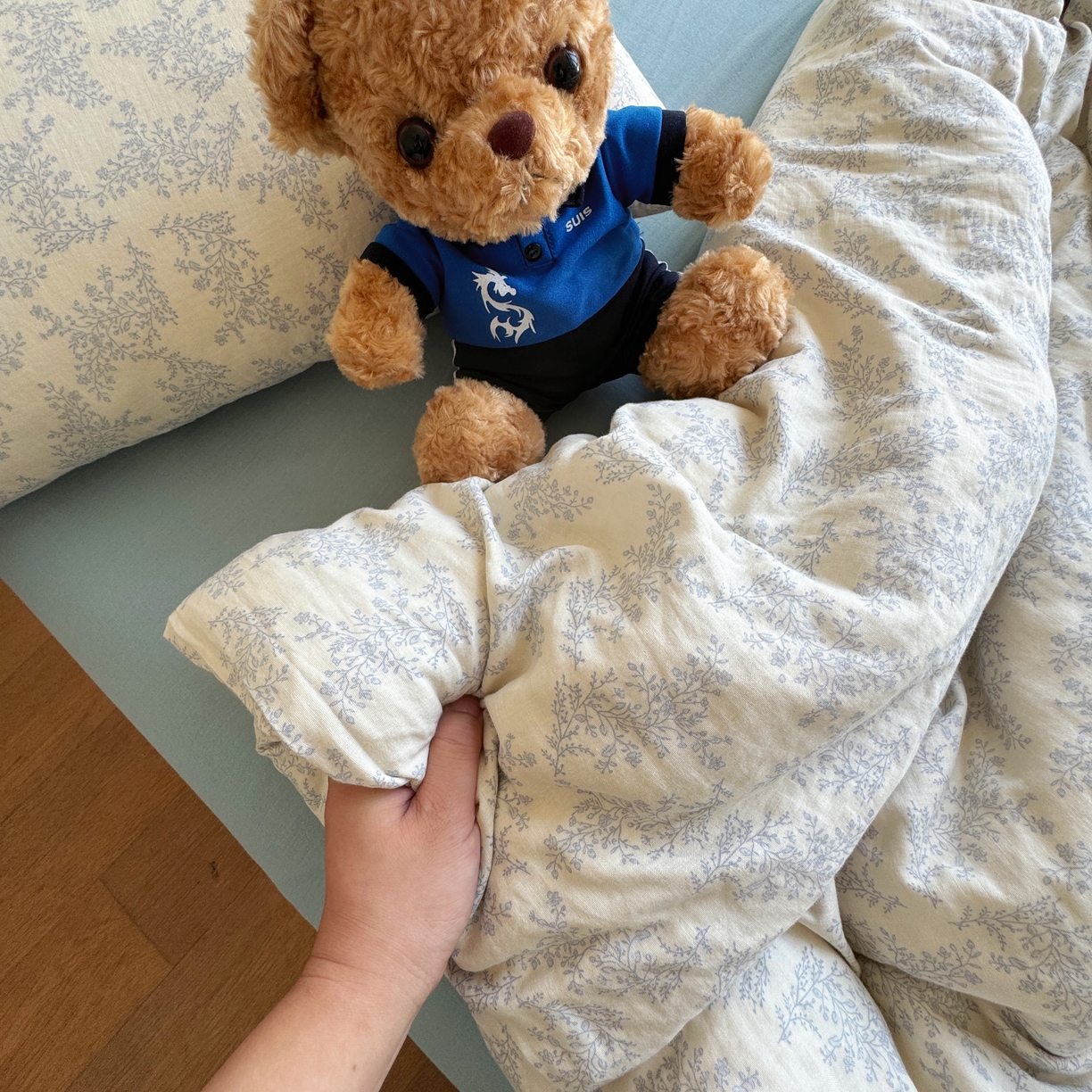 91家纺网 家纺一手货源 找家纺 （总）8+8 2025新款全棉A类母婴级抗菌有氧全棉双层纱亲肤全棉小清新印花三件套四件套