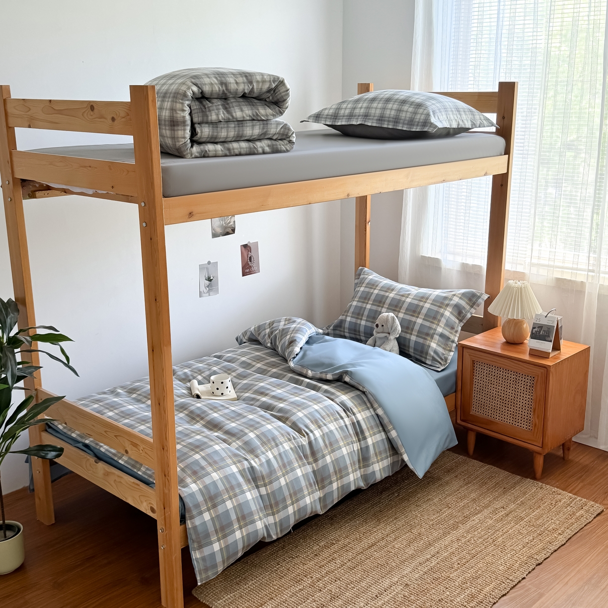 91家纺网 家纺一手货源 找家纺 （总）卡罗兰 2025新款学生季水洗棉磨毛三件套