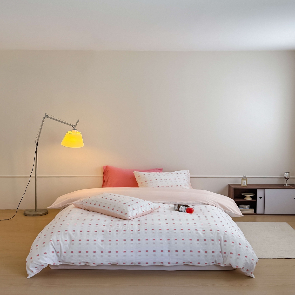 91家纺网 家纺一手货源 找家纺 （总）山舍家居 2025新款全棉纯棉色织提花四件套系列-方糖