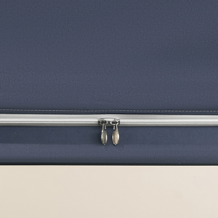 91家纺网 家纺一手货源 找家纺 星际优品 2025新款学生蚊帐遮光床帘植绒环保遮光帘99%遮光-纯色款学生蚊帐 藏青-纯色