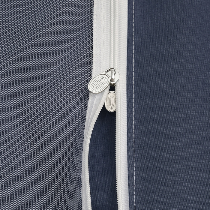 91家纺网 家纺一手货源 找家纺 星际优品 2025新款学生蚊帐遮光床帘植绒环保遮光帘99%遮光-纯色款学生蚊帐 藏青-纯色