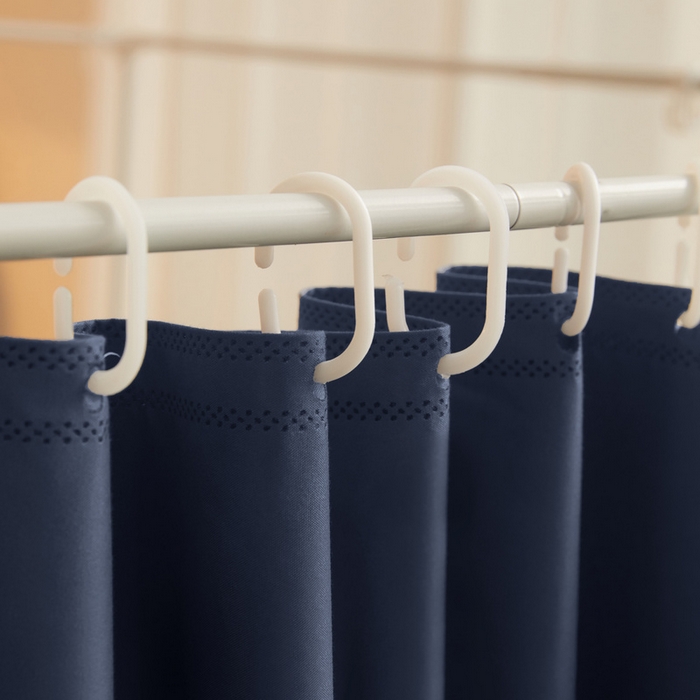 91家纺网 家纺一手货源 找家纺 星际优品 2025新款学生蚊帐遮光床帘植绒环保遮光帘99%遮光-纯色款学生蚊帐 藏青-纯色