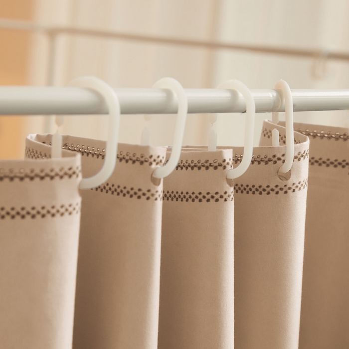 91家纺网 家纺一手货源 找家纺 星际优品 2025新款学生蚊帐遮光床帘植绒环保遮光帘99%遮光-纯色款学生蚊帐 米杏-纯色