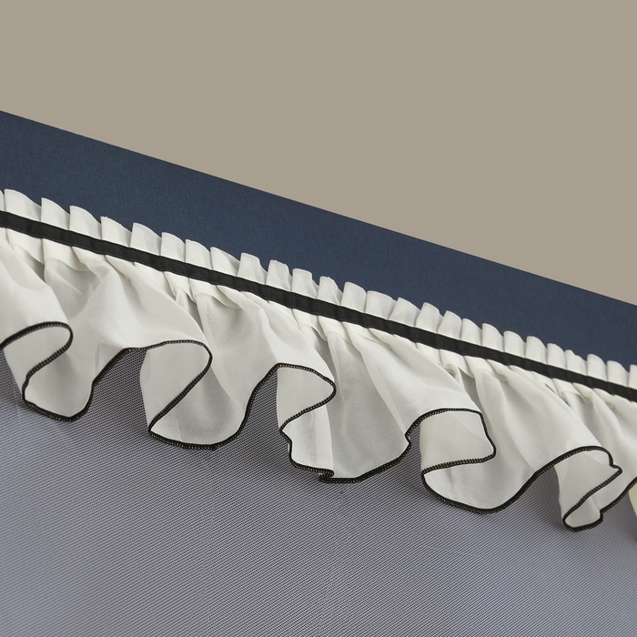 91家纺网 家纺一手货源 找家纺 星际优品 2025新款学生蚊帐遮光床帘植绒环保遮光帘99%遮光-花边款学生蚊帐 花边款-藏青