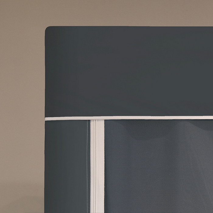 91家纺网 家纺一手货源 找家纺 星际优品 2025新款学生蚊帐遮光床帘植绒环保遮光帘99%遮光-纯色款学生蚊帐 深灰-纯色